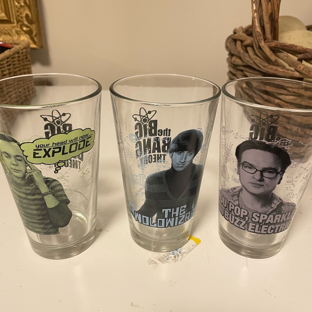 Big Bang Theory Character Glass Set